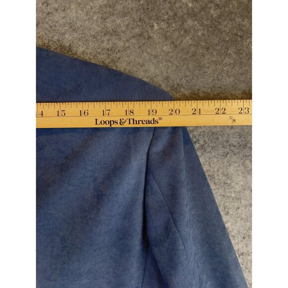 John R. Roberts Blazer Mens 40L Blue Two Button Sport Coat Jacket Modern Fit - Picture 6 of 13